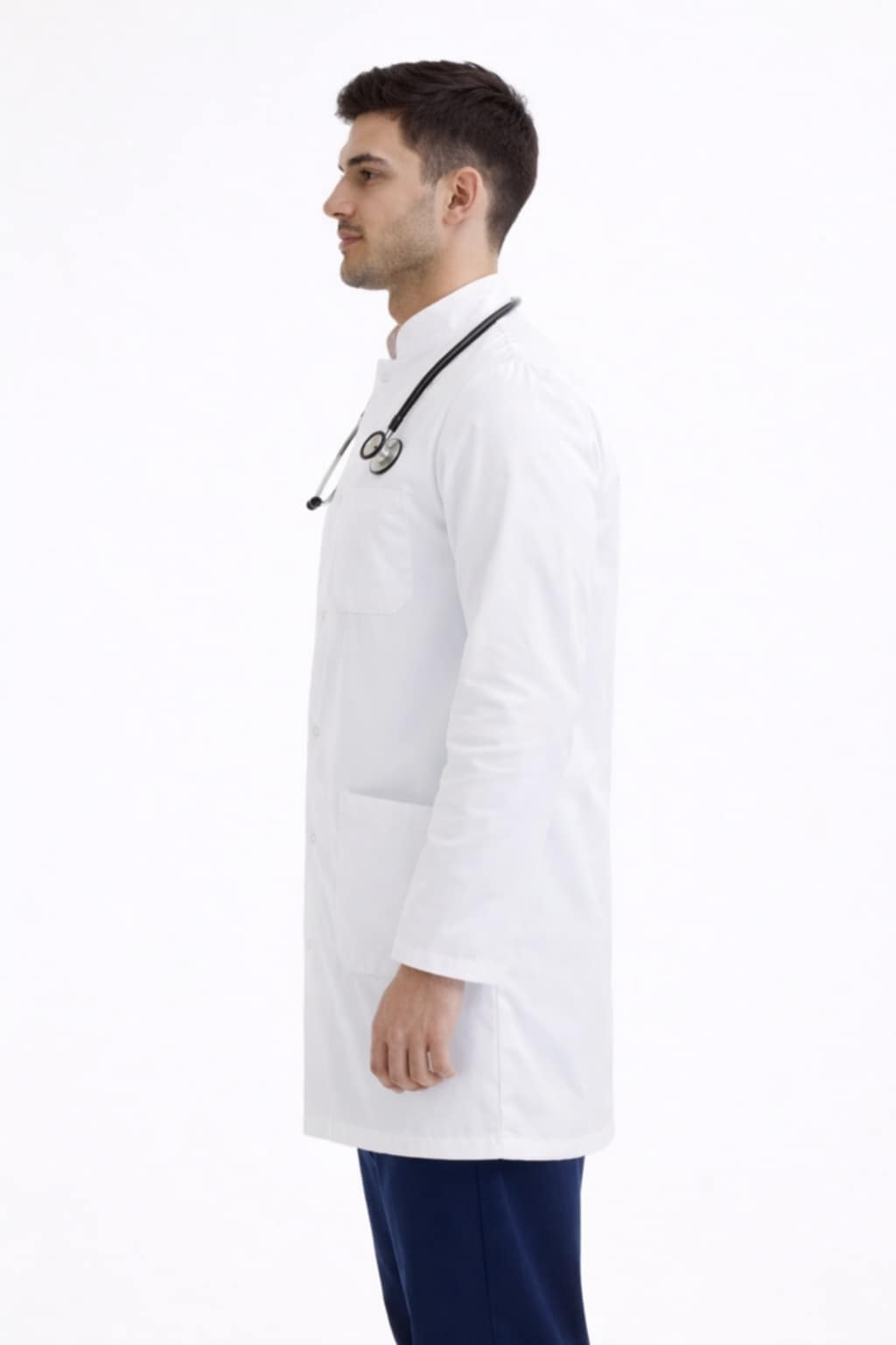 Muški medicinski mantil ruska kragna - Image 2