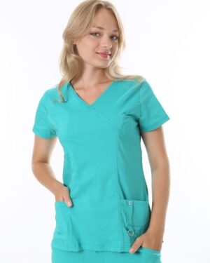 Bluza Ajša - Tirkizno zelena